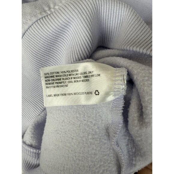 A New Day Sweater womens Small Purple Athleisure Knit Cropped College Sporty - Picture 3 of 8